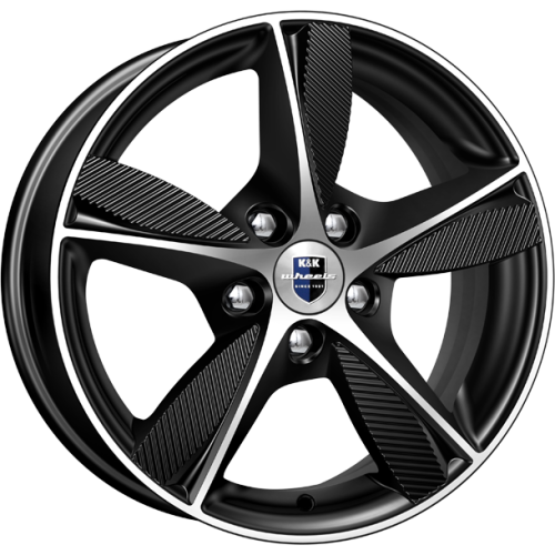 Диски K&K Кинезис 6,5x16 5x112 ET39,5 dia 66,6 алмаз черный - 1