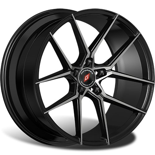 Диски Inforged IFG39 7,5x17 5x114,3 ET42 dia 64,1 black machined - 1