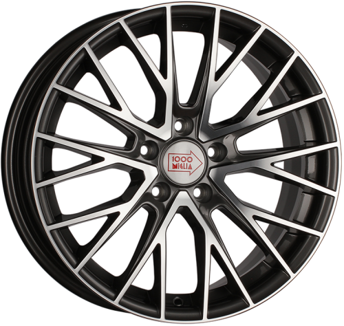 Диски 1000 Miglia MM1009 8,5x19 5x112 ET32 dia 66,6 dark anthracite polished - 1