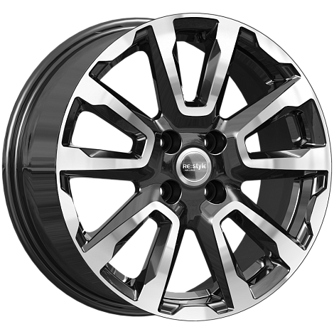 Диски K&K Premium Series КС1026 (16_Vesta Cross) 6,5x16 4x100 ET43 dia 60,1 алмаз черный Россия - 1