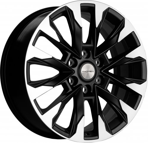 Диски Khomen Wheels KHW2010 (LC 300) 8x20 6x139,7 ET60 dia 95,1 black-FP matt - 1