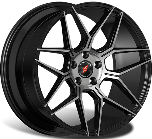 Диски Inforged IFG38 7,5x17 5x114,3 ET42 dia 67,1 black machined - 1