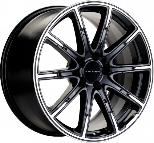 Диски Khomen Wheels KHW1903 (A/C/E/S) 9,5x19 5x112 ET25 dia 66,6 black-FP - 1