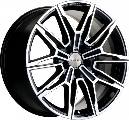 Диски Khomen Wheels KHW1904 (3/4/5/6 series) 9,5x19 5x112 ET40 dia 66,6 black-FP - 1