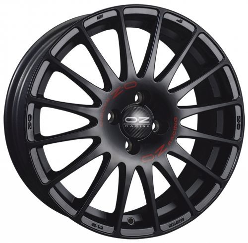 Диски OZ Racing Superturismo GT 8x17 5x112 ET35 dia 75 matt black + red lettering - 1