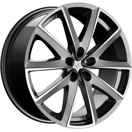 Диски Fondmetal 7 600 7,5x17 5x112 ET42 dia 67,2 glossy titanium machined - 1