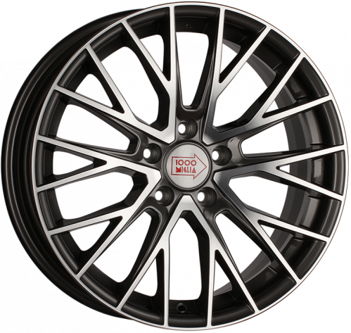 Диски 1000 Miglia MM1009 8x17 5x114,3 ET40 dia 67,1 dark anthracite polished - 1