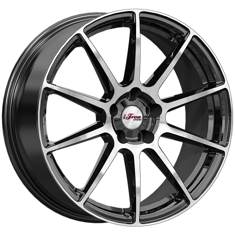 Диски iFree Uno Винзор 7x18 5x114,3 ET37 dia 66,6 блэк джек - 1
