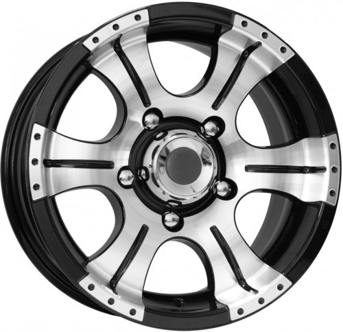 Диски K&K Байконур 7x15 6x139,7 ET-5 dia 110,1 алмаз черный - 1