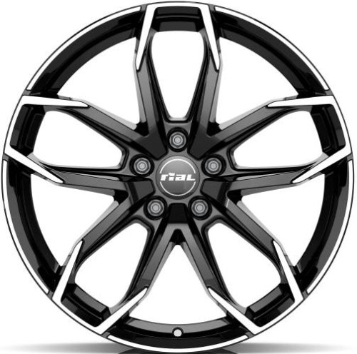 Диски Rial Lucca 6,5x16 4x100 ET46 dia 54,1 diamond black front polished - 1