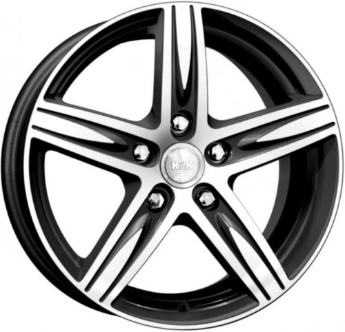 Диски K&K Андорра 6x15 5x100 ET38 dia 57,1 алмаз черный - 1