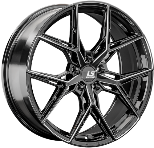 Диски LS FlowForming RC82 9x21 5x114,3 ET30 dia 60,1 BK+SSF - 1