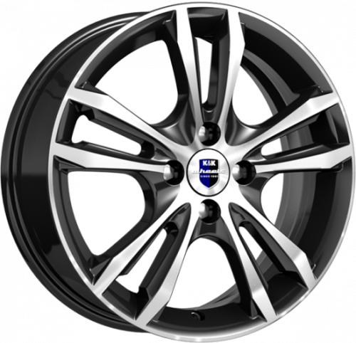 Диски K&K Samara 6x16 4x100 ET50 dia 60,1 алмаз черный Россия - 1