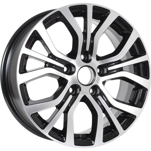 Диски KDW KD1633 (16_Outlander) 6,5x16 5x114,3 ET38 dia 67,1 black front polished - 1