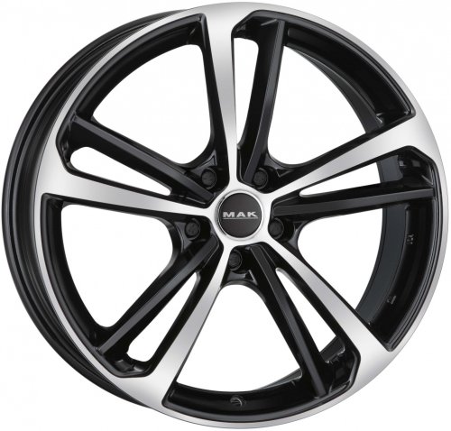 Диски MAK Nurburg 8,5x21 5x112 ET43 dia 66,6 black mirror - 1