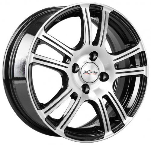 Диски X trike X-105 6x15 4x100 ET45 dia 60.1 BK/FP - 1