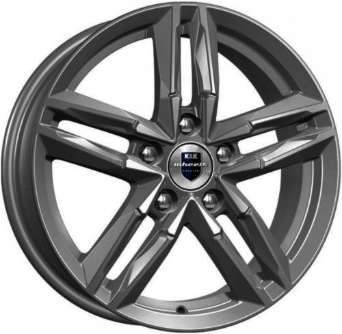 Диски K&K Sayan 6x16 5x112 ET48 dia 57,1 дарк платинум - 1