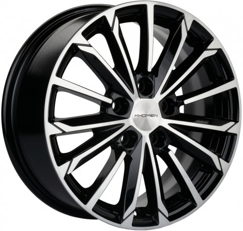 Диски Khomen Wheels KHW1611 (Evolute i-Pro) 6,5x16 5x108 ET43 dia 65,1 black-FP - 1