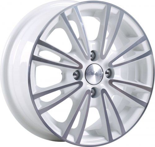 Диски Скад Пантера 5,5x14 4x100 ET45 dia 67,1 алмаз белый - 1