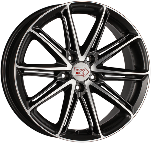 Диски 1000 Miglia MM1007 8,5x20 5x112 ET32 dia 66,6 dark anthracite polished - 1