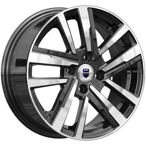 Диски K&K Хант 6x15 4x100 ET46 dia 54,1 алмаз черный Россия - 1
