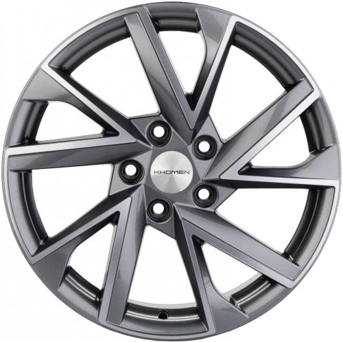 Диски Khomen Wheels KHW1714 (7pro) 7x17 5x108 ET40 dia 60,1 gray-FP Россия - 1