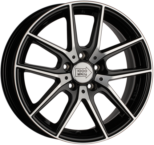 Диски 1000 Miglia MM041 6,5x16 5x114,3 ET42 dia 67,1 black polished - 1