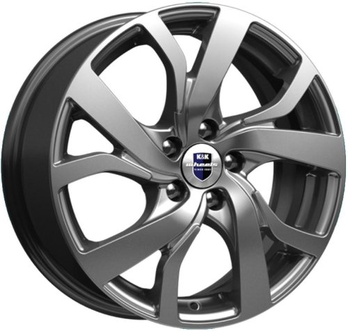 Диски K&K Палермо 6,5x16 5x100 ET38 dia 67,1 дарк платинум Россия - 1