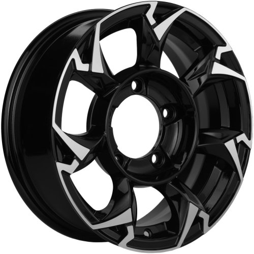 Диски Khomen Wheels KHW1505 (Lada NIVA 4x4) 5,5x15 5x139,7 ET5 dia 98,5 black-FP - 1