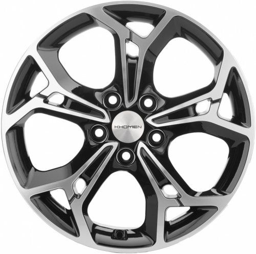 Диски Khomen Wheels KHW1702 (RAV4) 7x17 5x114,3 ET39 dia 60,1 black-FP - 1