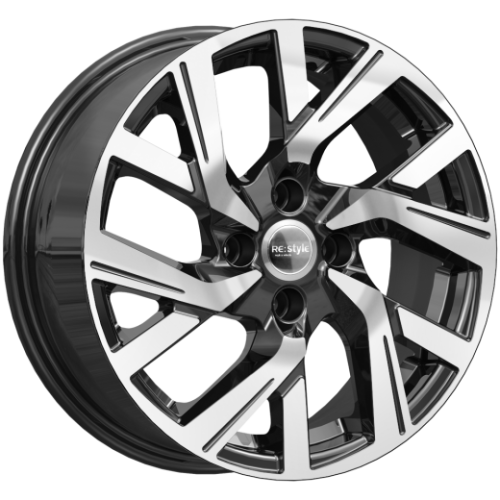 Диски K&K КС1030 6x15 4x100 ET37 dia 60,1 алмаз черный - 1