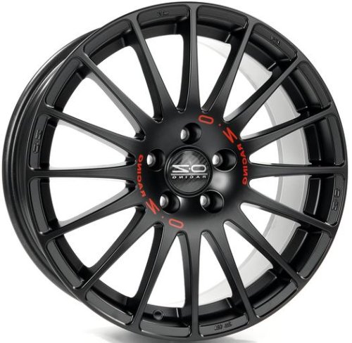 Диски OZ Racing Superturismo GT 8x17 5x112 ET35 dia 75 matt black + red lettering - 1