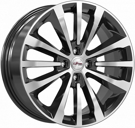 Диски iFree Андерсен 7x17 4x100 ET45 dia 67,1 блэк джек Россия - 1