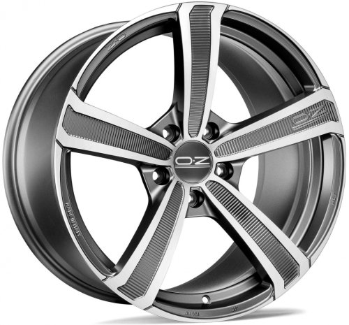 Диски OZ Racing Montecarlo HLT 9,5x20 5x112 ET52 dia 79 matt dark graphite diamond cut - 1