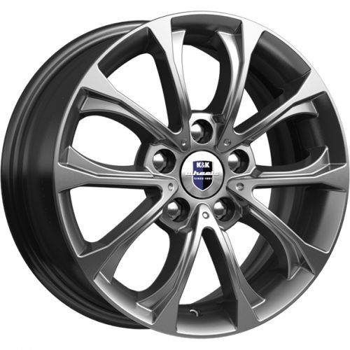 Диски K&K Urals 6,5x15 5x114,3 ET43 dia 66,1 дарк платинум - 1