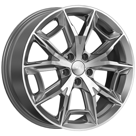 Диски Скад Паркер 7,5x19 5x108 ET46 dia 65,1 алмаз графит - 1