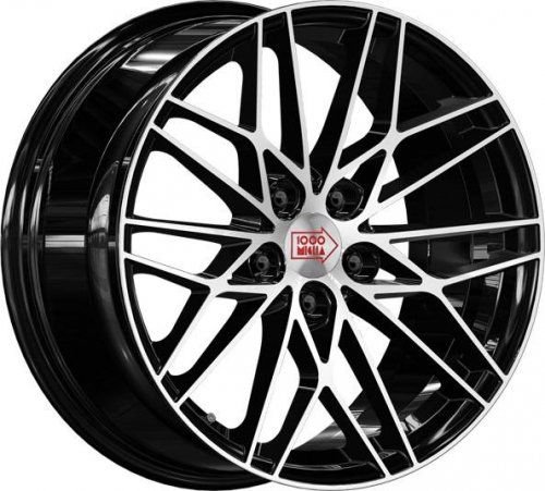 Диски 1000 Miglia MM1015 8x18 5x114.3 ET45 dia 67.1 gloss black polished - 1