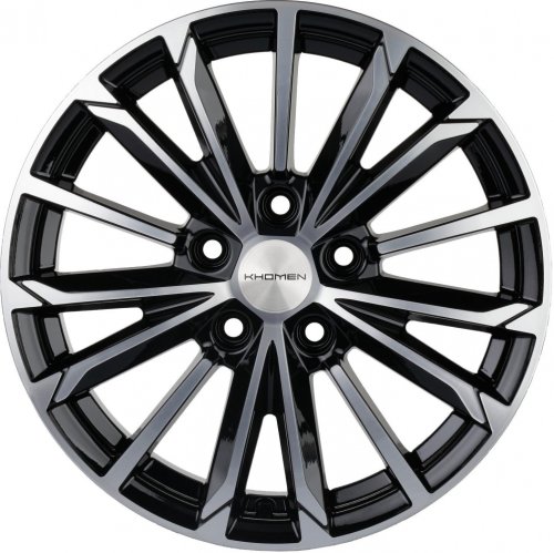 Диски Khomen Wheels KHW1611 (Octavia/Golf/Jetta) 6,5x16 5x112 ET50 dia 57,1 black-FP - 1