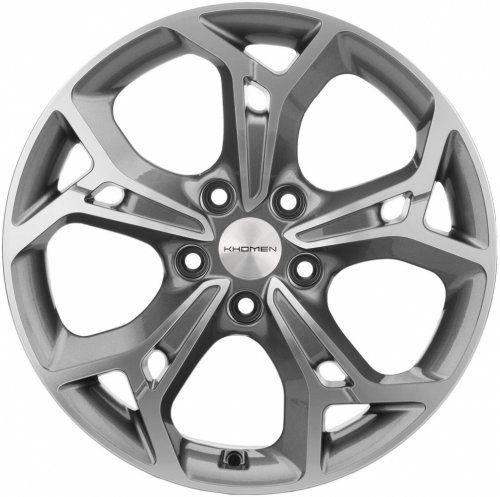 Диски Khomen Wheels KHW1702 (RAV4) 7x17 5x114,3 ET39 dia 60,1 gray-FP Россия - 1