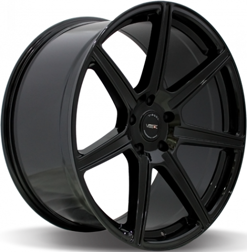 Диски Vissol V-107 10,5x22 5x120 ET28 dia 74,1 gloss black - 1