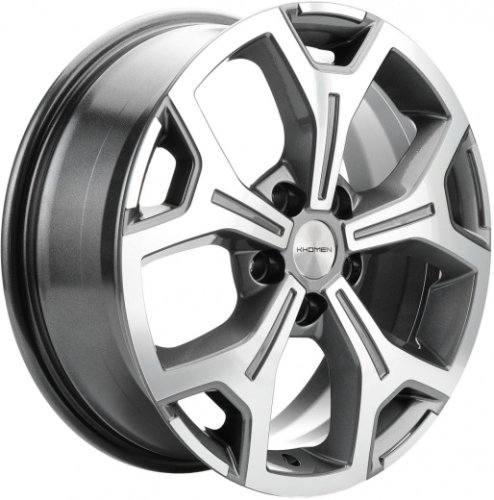 Диски Khomen Wheels KHW1710(2) (Mercedes Vito) 6,5x17 5x112 ET50 dia 66,6 gray-FP - 1
