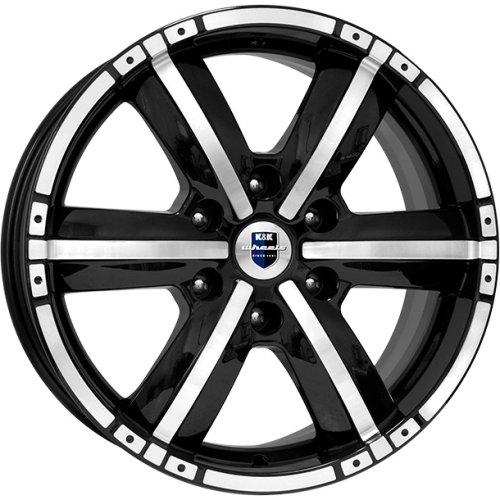 Диски K&K Окинава 7,5x17 6x139,7 ET40 dia 92,5 алмаз черный Россия - 1