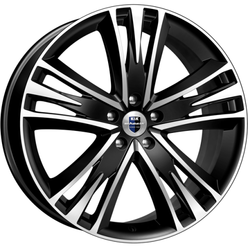 Диски K&K Атлас 8,5x20 5x114,3 ET38 dia 60,1 алмаз черный - 1