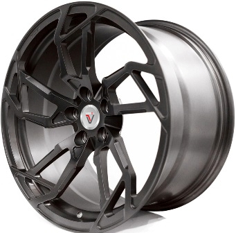 Диски Vissol F-555L 8,5x19 5x120 ET15 dia 74,1 matte black кованный - 1