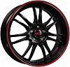 Dotz Shift pinstripe red 8x18 5x120 ET35 dia 72.6 black with red stripe