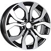 KDW KD1632 (16 Terrano SN) 6,5x16 5x114,3 ET50 dia 66,1 black front polished