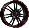 Dotz Shift pinstripe red 8x19 5x112 ET45 dia 70,1 black with red stripe