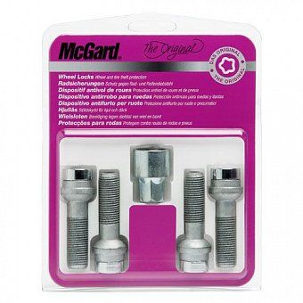 Комплект секреток McGard 28044 SU болт M14x1,5 полусфера R14 хром (без защитного кольца)