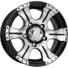 K&K Байконур Джип-рейд 8x16 5x139,7 ET-15 dia 110,1 алмаз черный