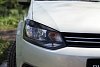 Накладки на передние фары (реснички) компл.-2 шт. Вариант 2 для Volkswagen Polo V (2009-2016)